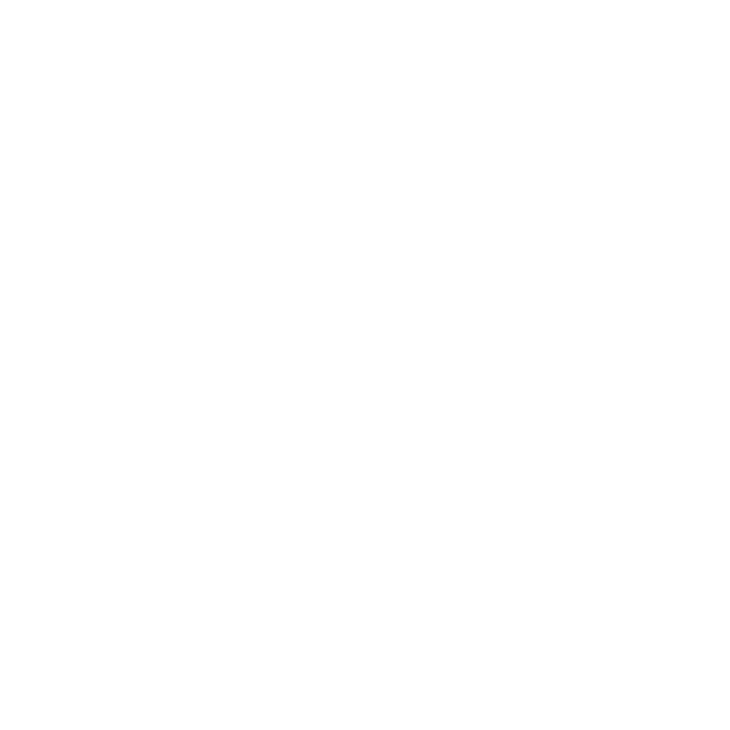 Layered Hexagon Overlap Logo #ffffff