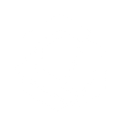 Layered Hexagon Overlap Logo #ffffff