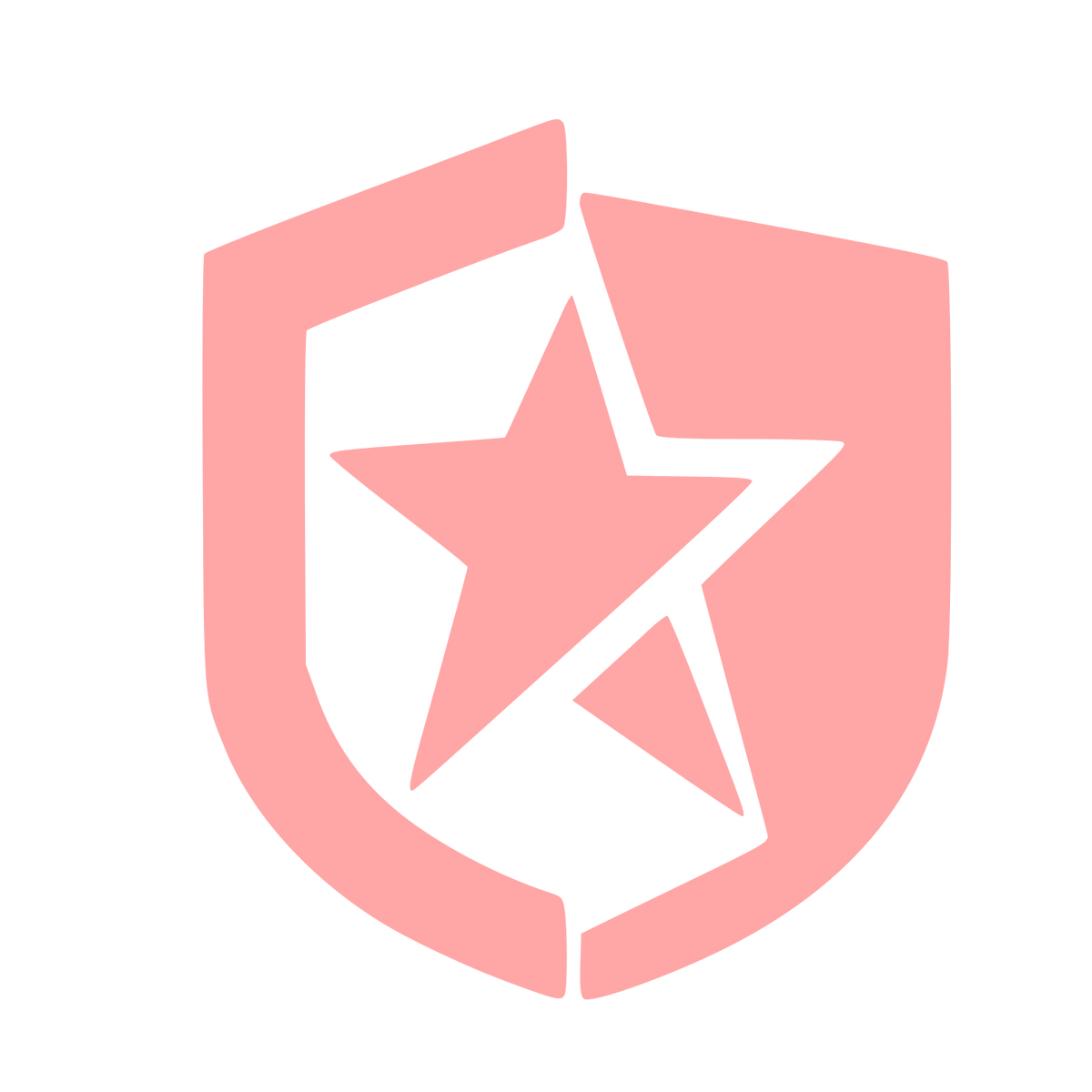 Star Shield Logo #ffa6a6