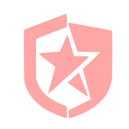 Star Shield Logo #ffa6a6