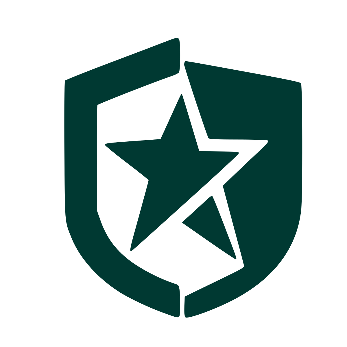Star Shield Logo #003932
