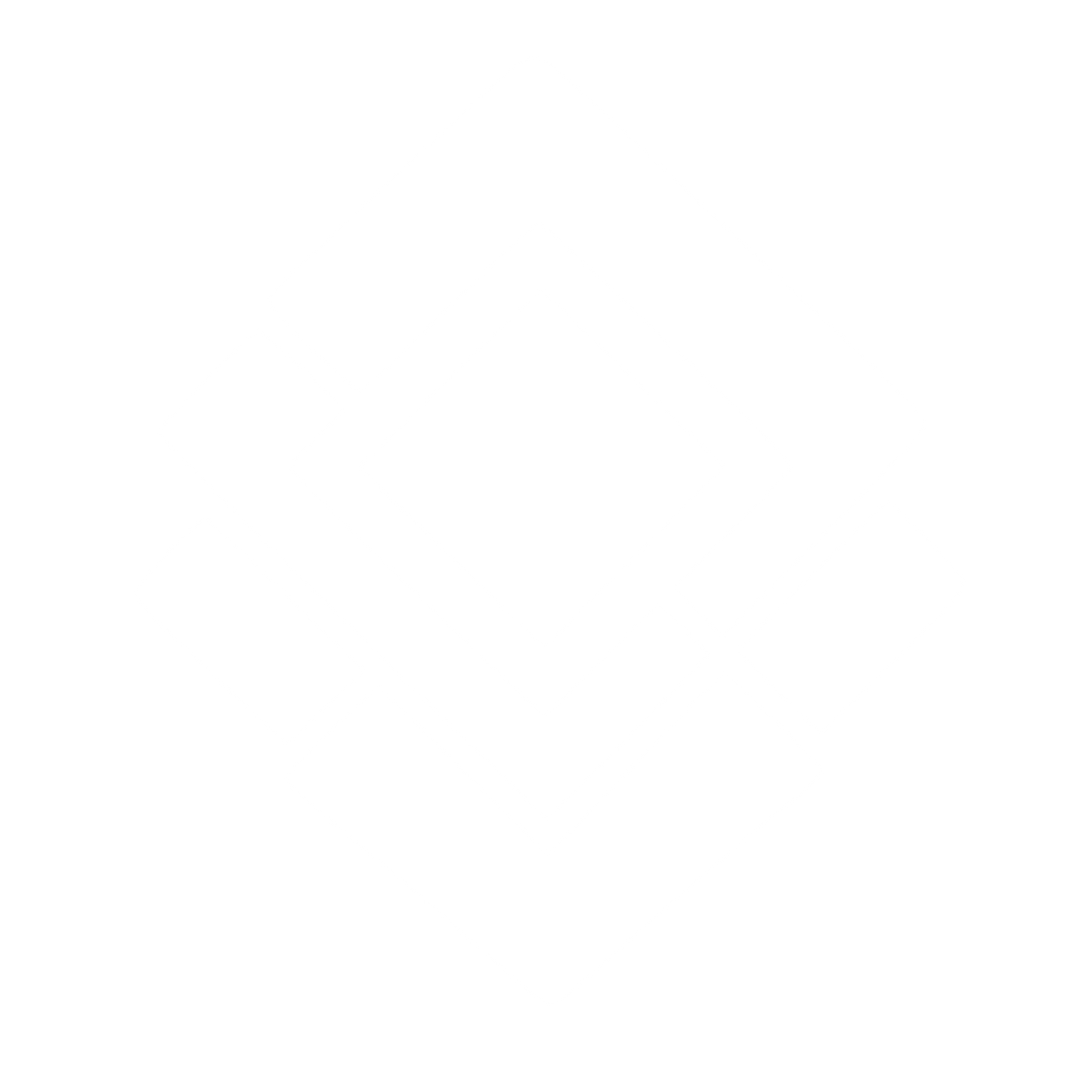 Layered Diamond Squares Logo #ffffff
