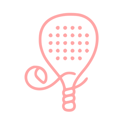 Monoline Padel Racket Logo #ffa6a6