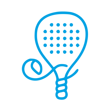 Monoline Padel Racket Logo #00a3e4