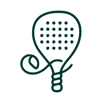 Monoline Padel Racket Logo #003932