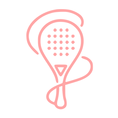 Monoline Padel Racket Logo #ffa6a6