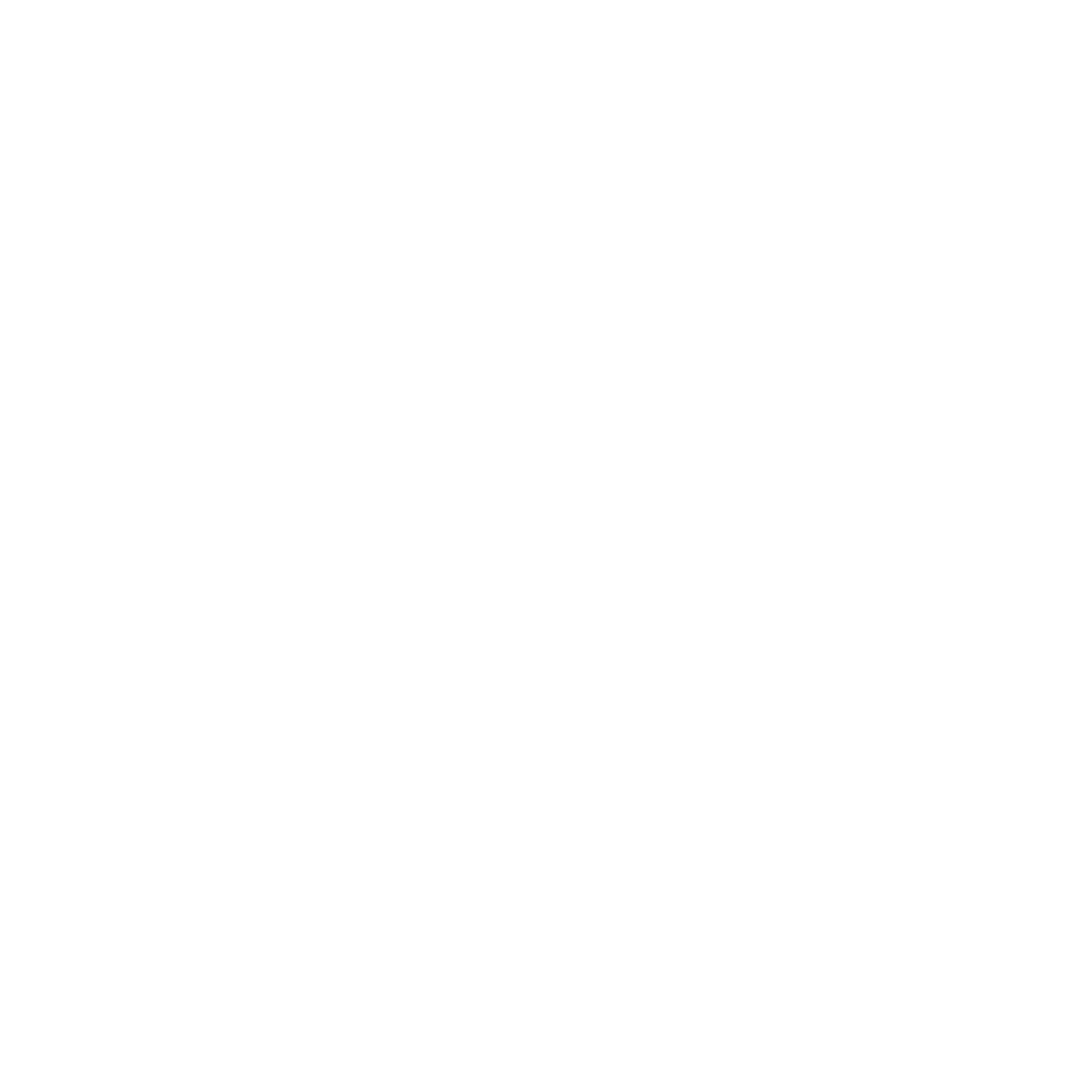 Monoline Padel Racket Logo #ffffff