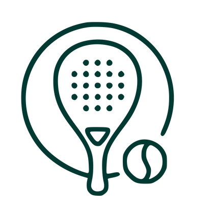 Monoline Padel Racket Logo #003932