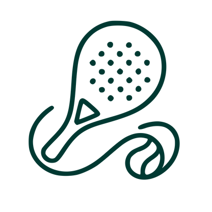 Monoline Padel Racket Logo #003932