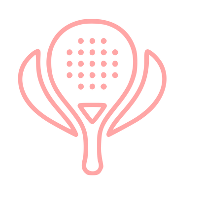 Monoline Padel Racket Logo #ffa6a6