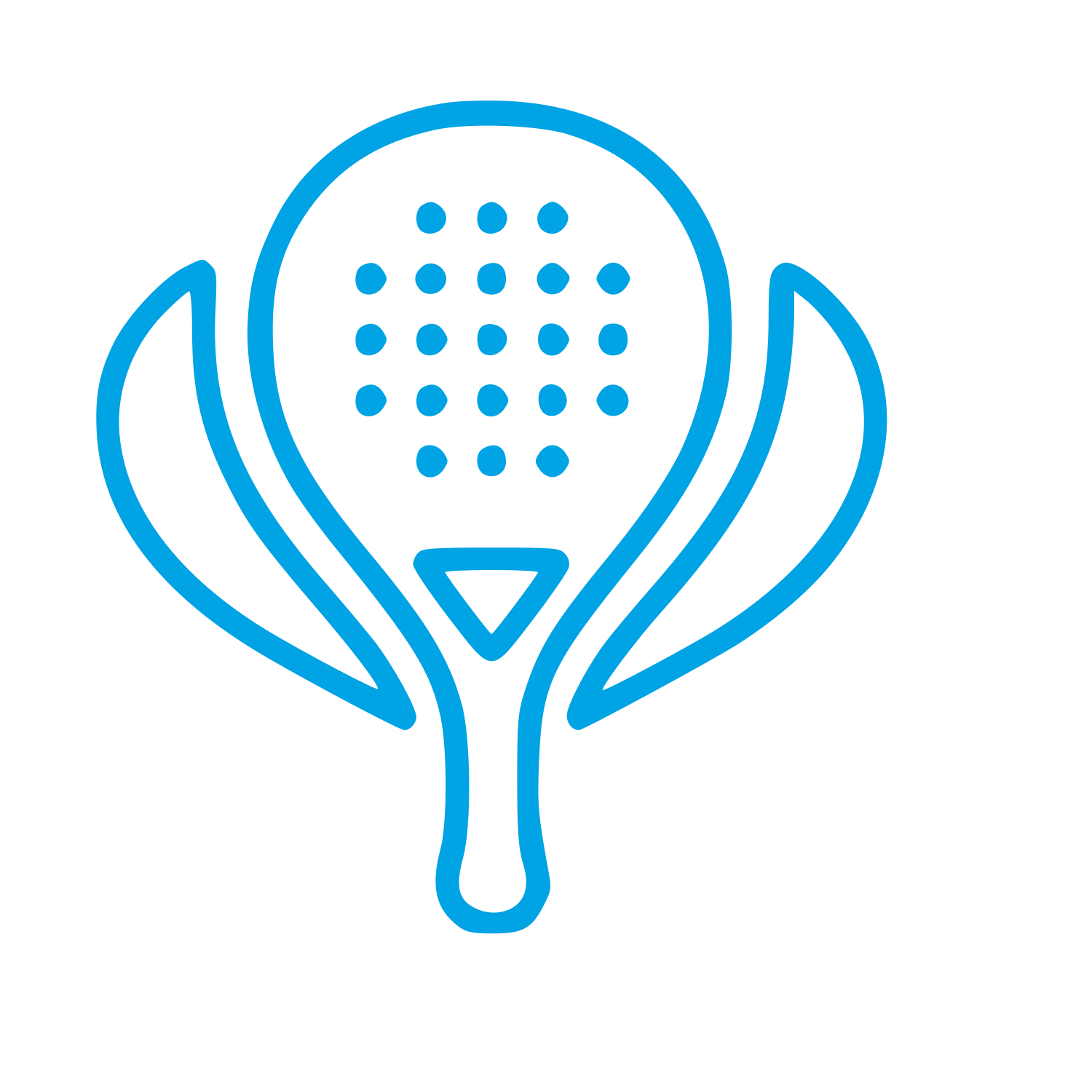 Monoline Padel Racket Logo #00a3e4