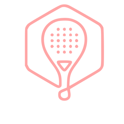 Monoline Padel Racket Logo #ffa6a6