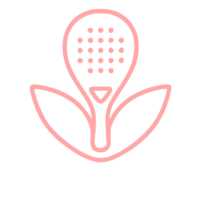 Monoline Padel Racket Logo #ffa6a6