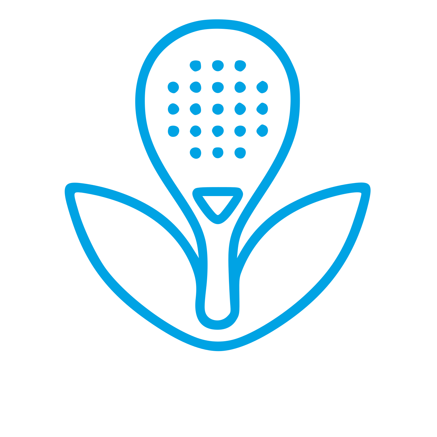 Monoline Padel Racket Logo #00a3e4