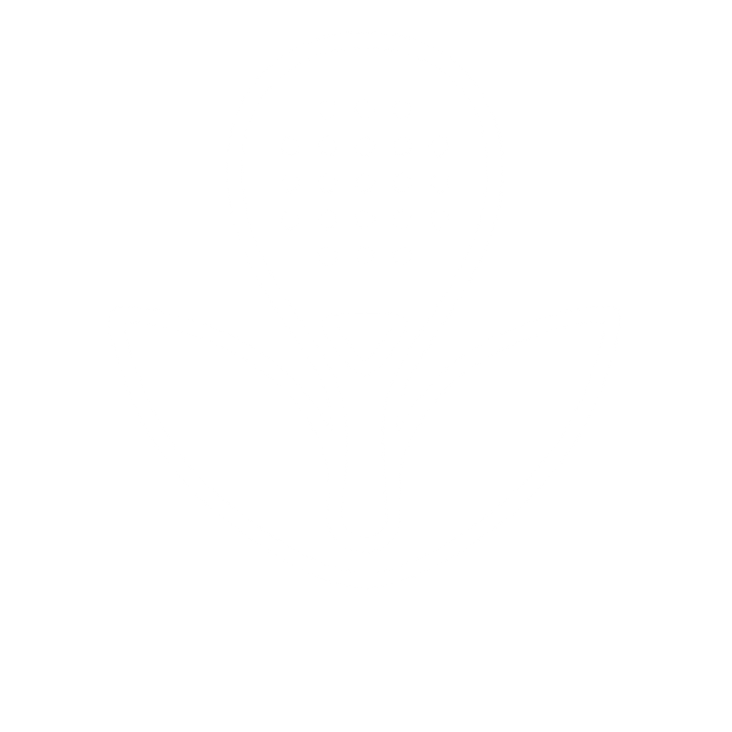 Monoline Padel Racket Logo #ffffff