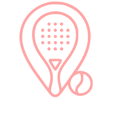 Monoline Padel Racket Logo #ffa6a6