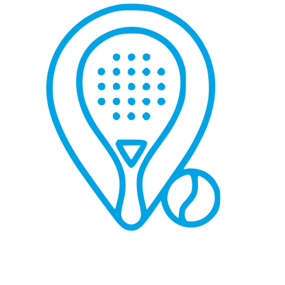 Monoline Padel Racket Logo #00a3e4