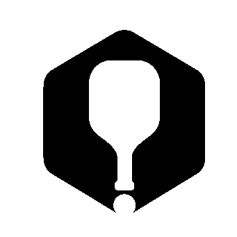 Pickleball Paddle Hexagon Logo