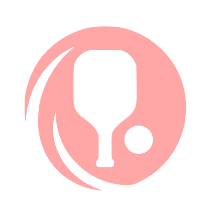 Pickleball Paddle Negative Space Logo #ffa6a6