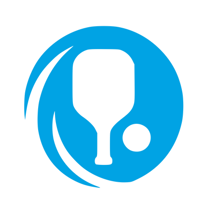 Pickleball Paddle Negative Space Logo #00a3e4