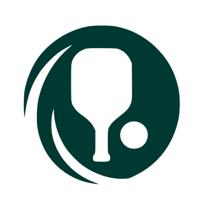 Pickleball Paddle Negative Space Logo #003932