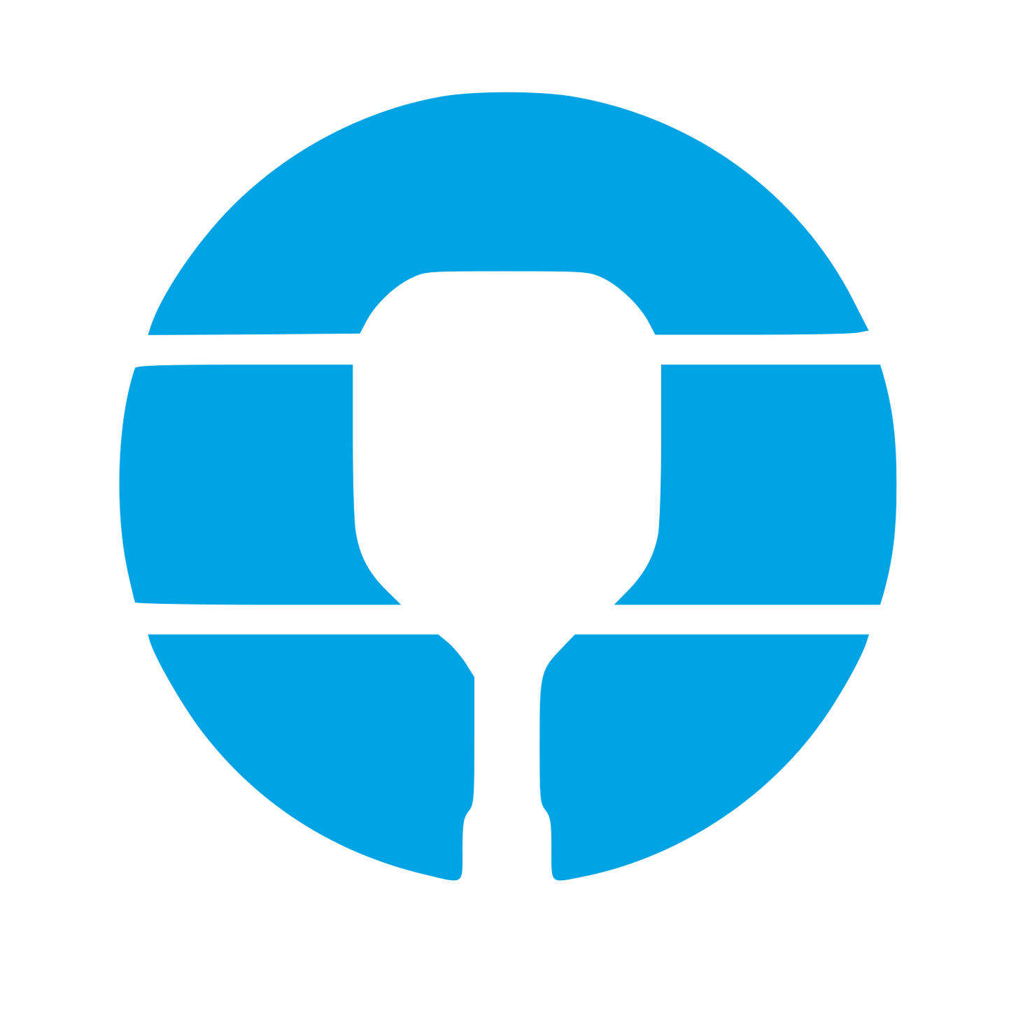 Pickleball Paddle Circle Logo #00a3e4