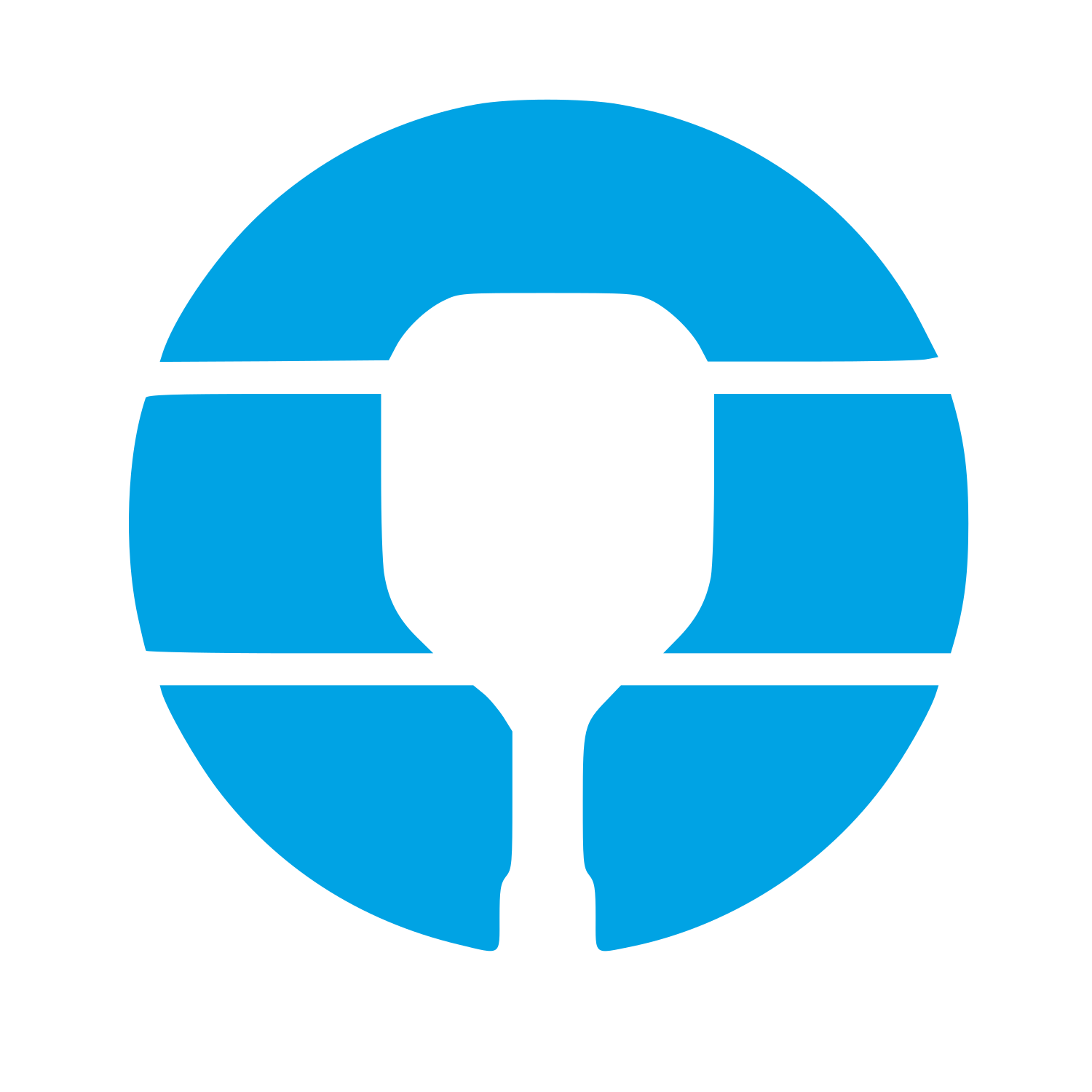 Pickleball Paddle Circle Logo #00a3e4