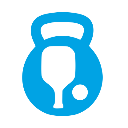 Kettlebell Pickleball Paddle Logo #00a3e4