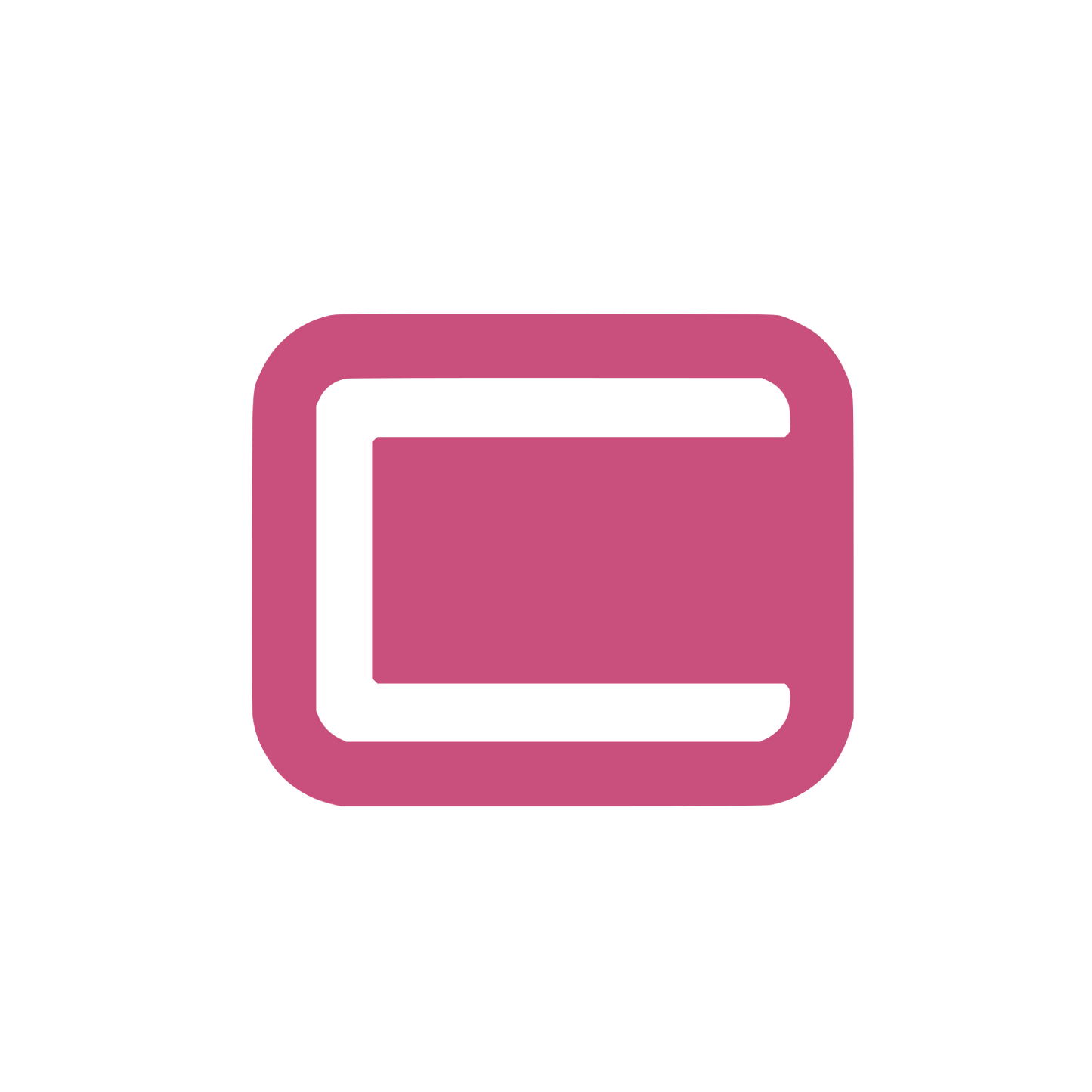 Nested Rectangle Logo #C94F7C