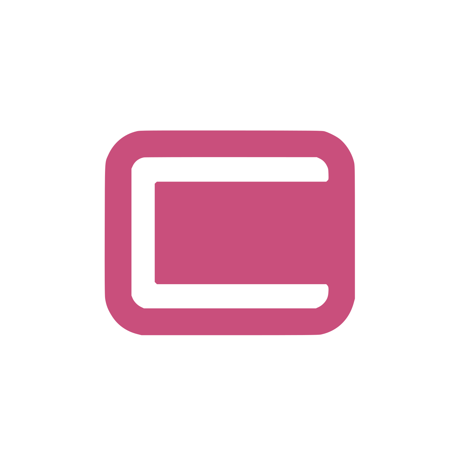 Nested Rectangle Logo #C94F7C