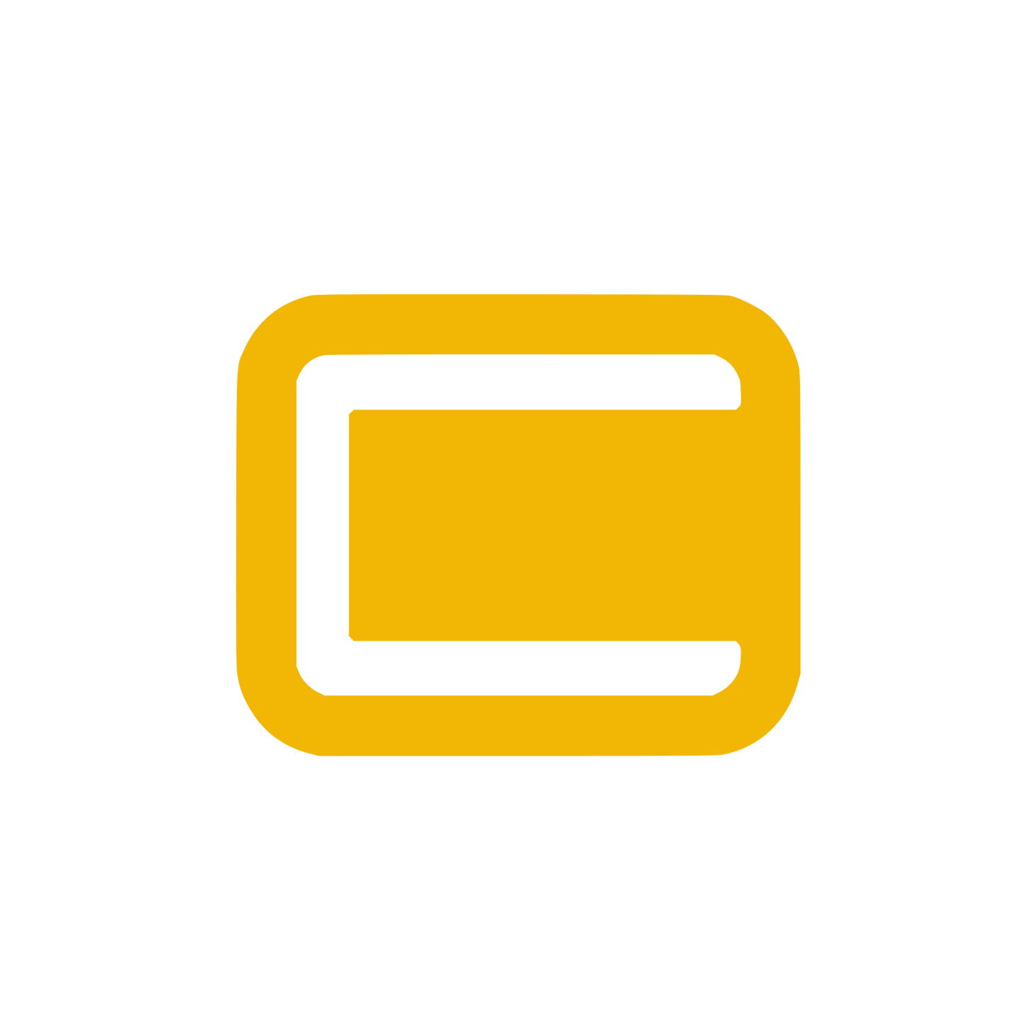 Nested Rectangle Logo #F2B705
