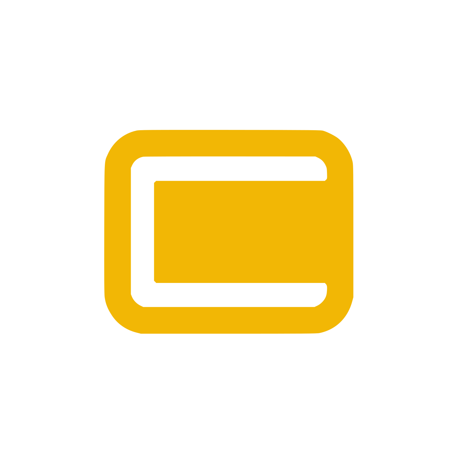 Nested Rectangle Logo #F2B705