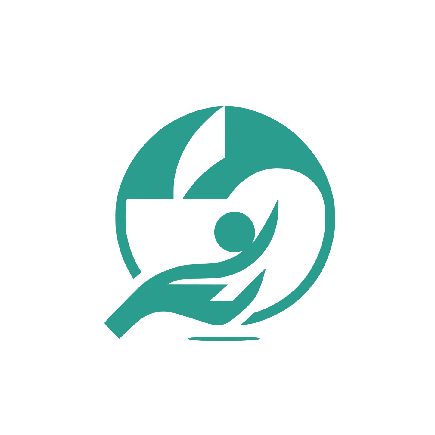 Human Shapes Circular Logo #2A9D8F