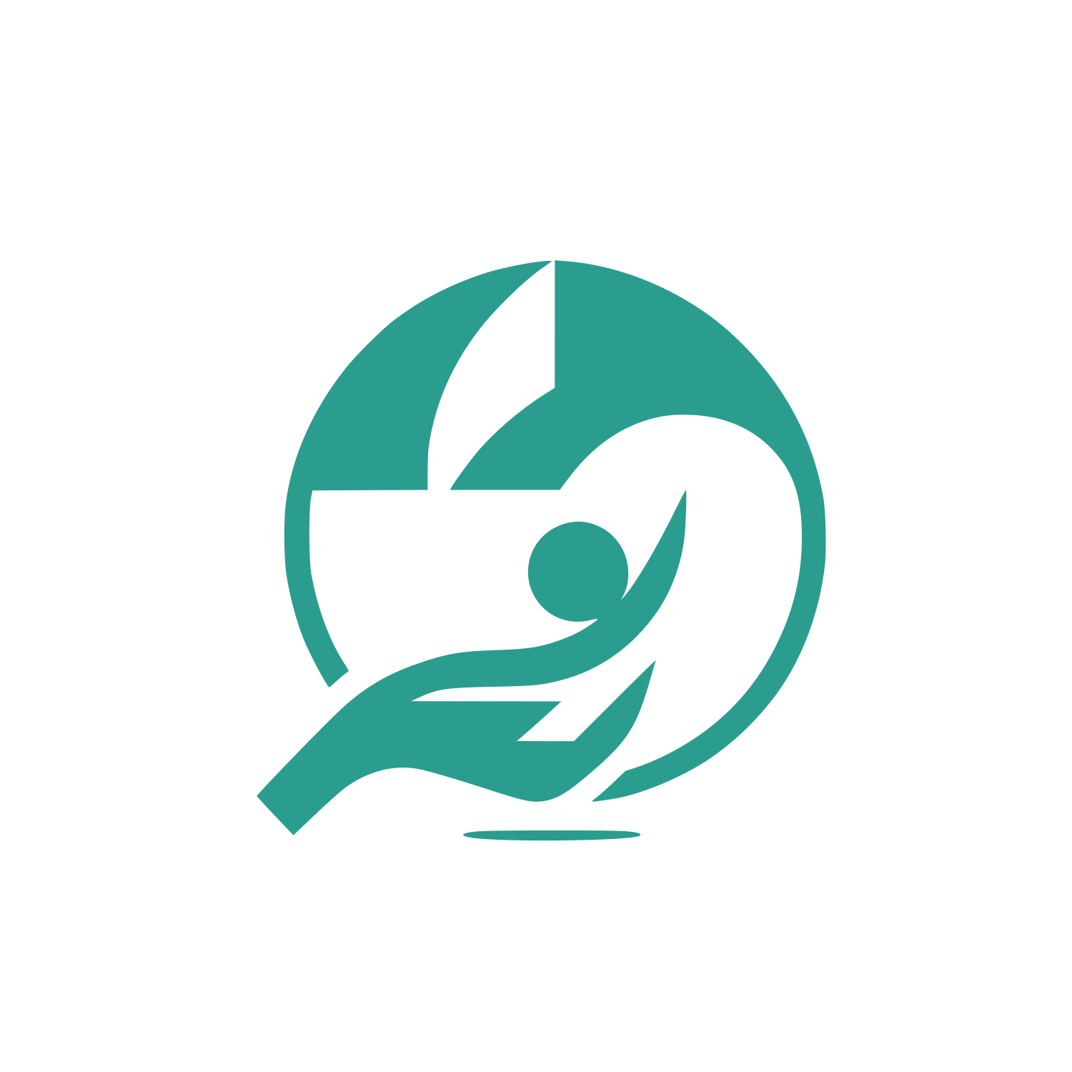 Human Shapes Circular Logo #2A9D8F