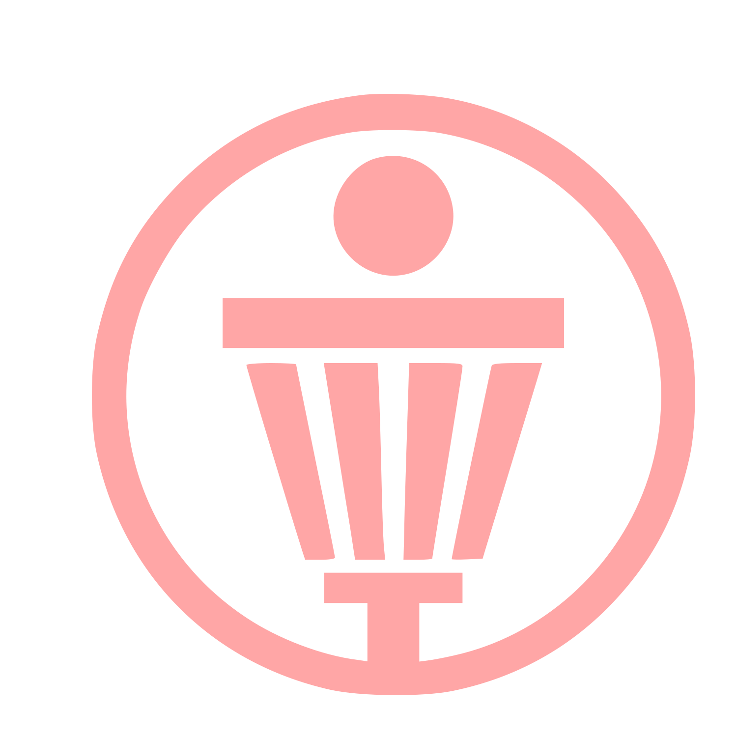 Disc Golf Basket Logo #ffa6a6