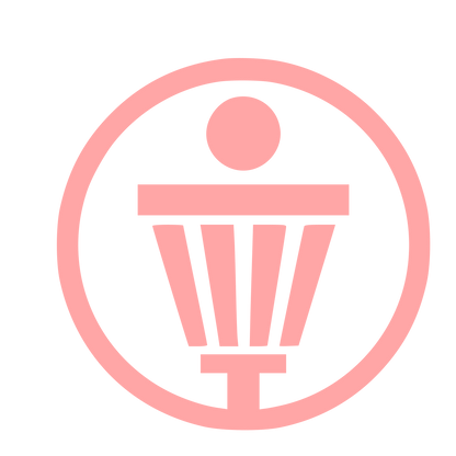 Disc Golf Basket Logo #ffa6a6