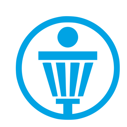 Disc Golf Basket Logo #00a3e4