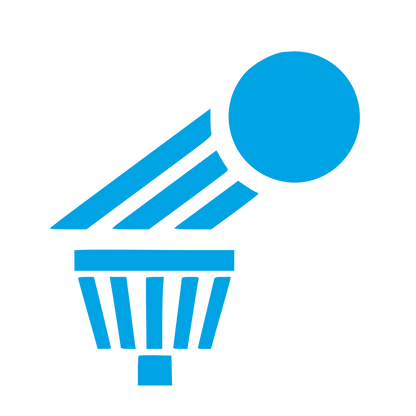 Disc Golf Basket Logo #00a3e4