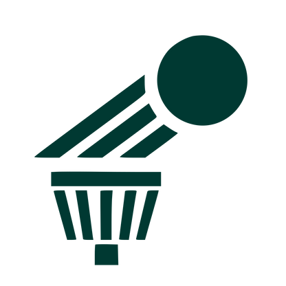 Disc Golf Basket Logo #003932
