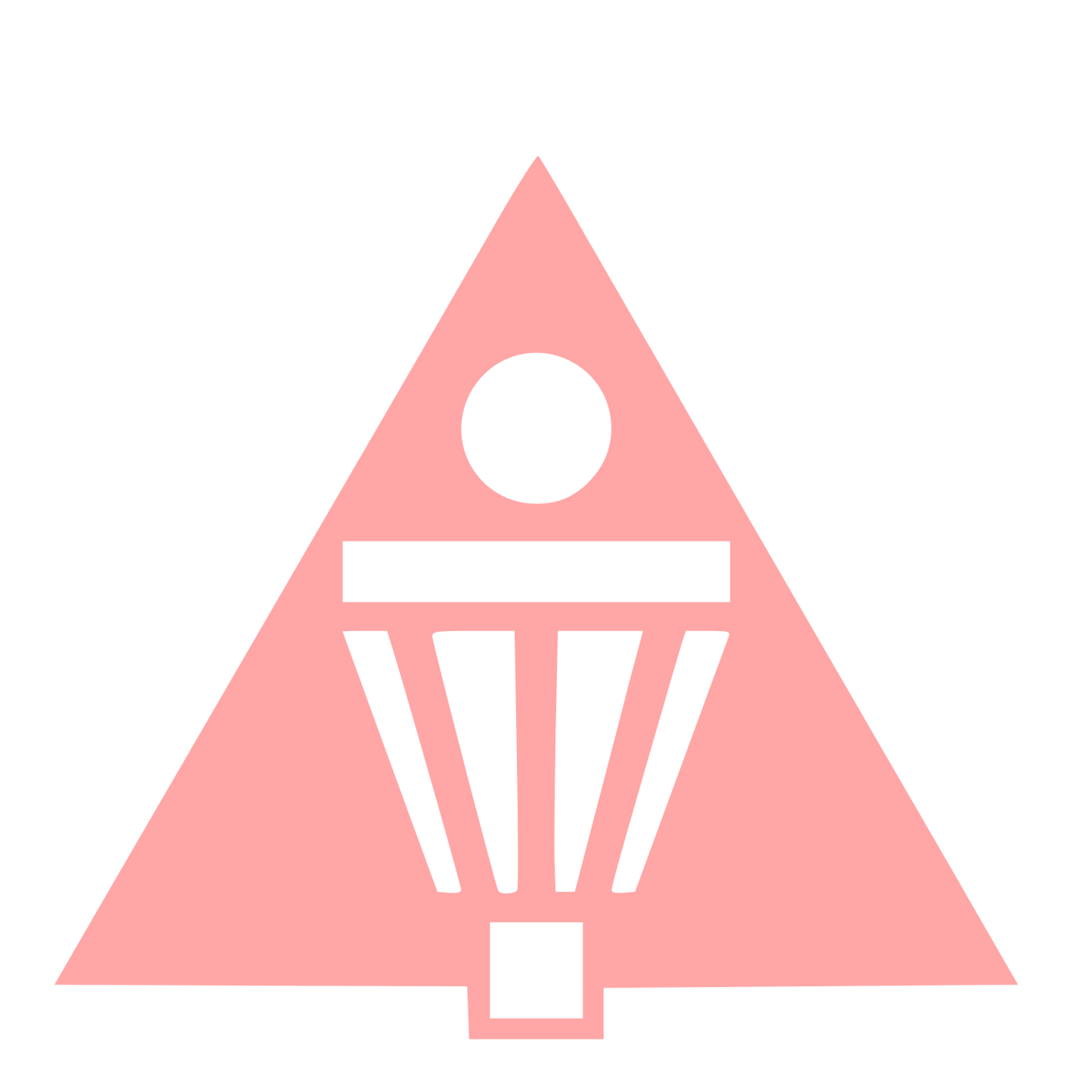 Disc Golf Basket Logo #ffa6a6