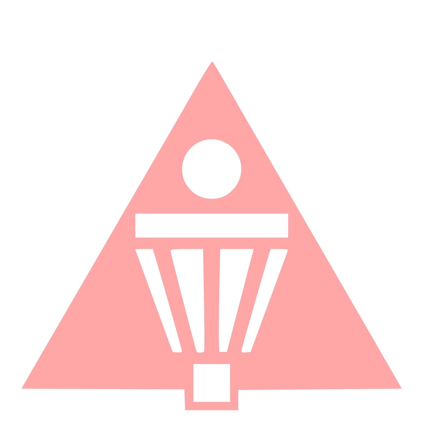 Disc Golf Basket Logo #ffa6a6