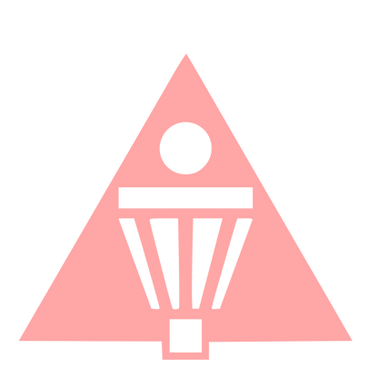 Disc Golf Basket Logo #ffa6a6