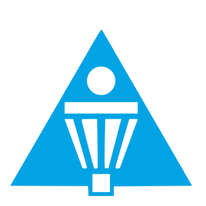 Disc Golf Basket Logo #00a3e4