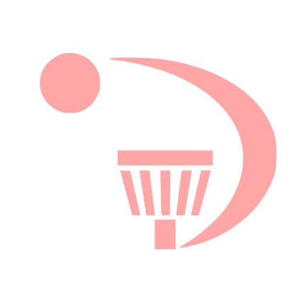 Disc Golf Basket Logo #ffa6a6