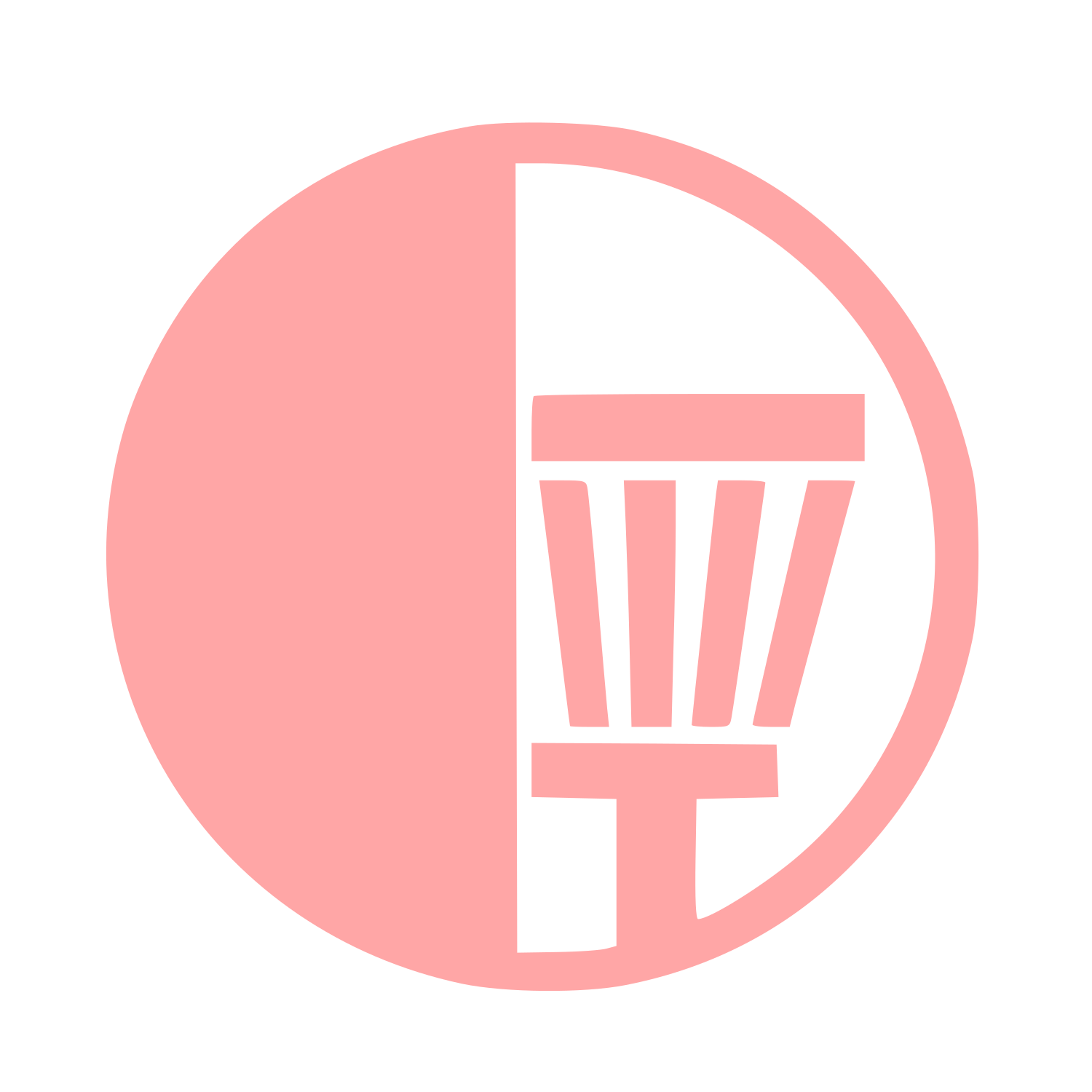 Disc Golf Basket Logo #ffa6a6