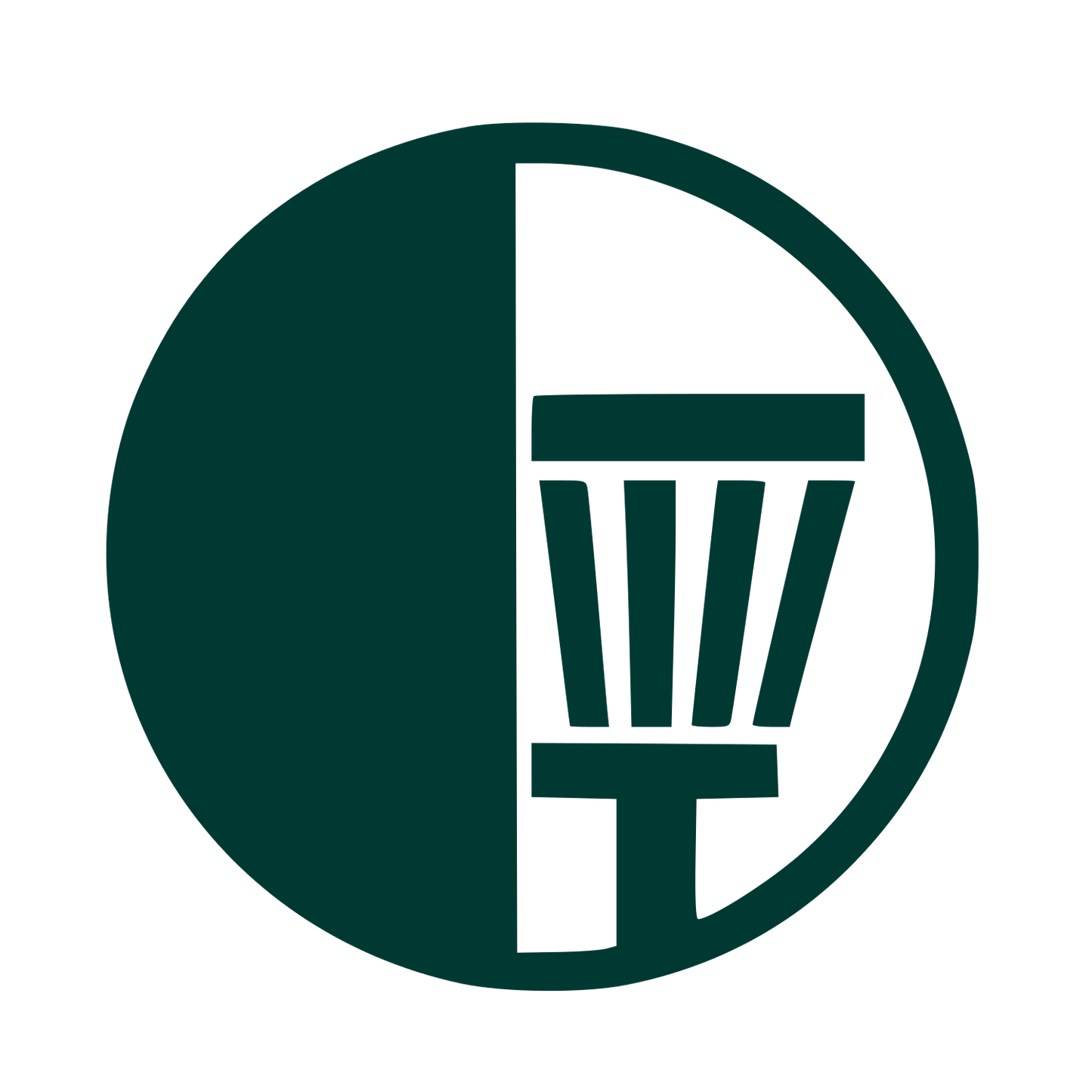 Disc Golf Basket Logo #003932