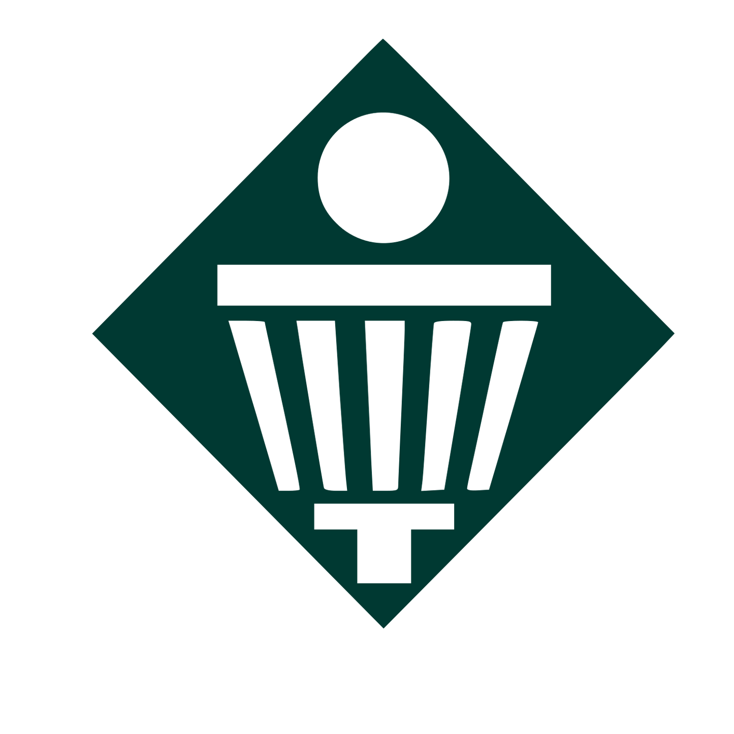 Disc Golf Basket Logo #003932