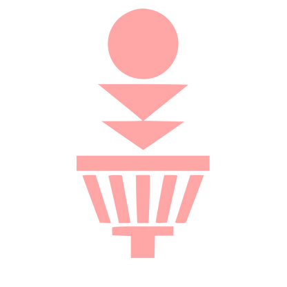 Disc Golf Basket Logo #ffa6a6