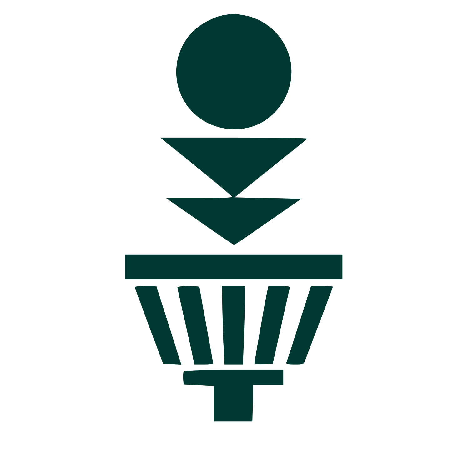 Disc Golf Basket Logo #003932