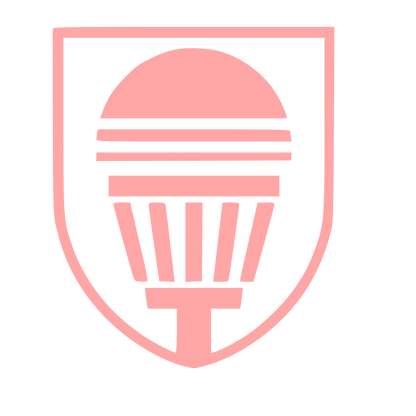 Disc Golf Shield Logo #ffa6a6